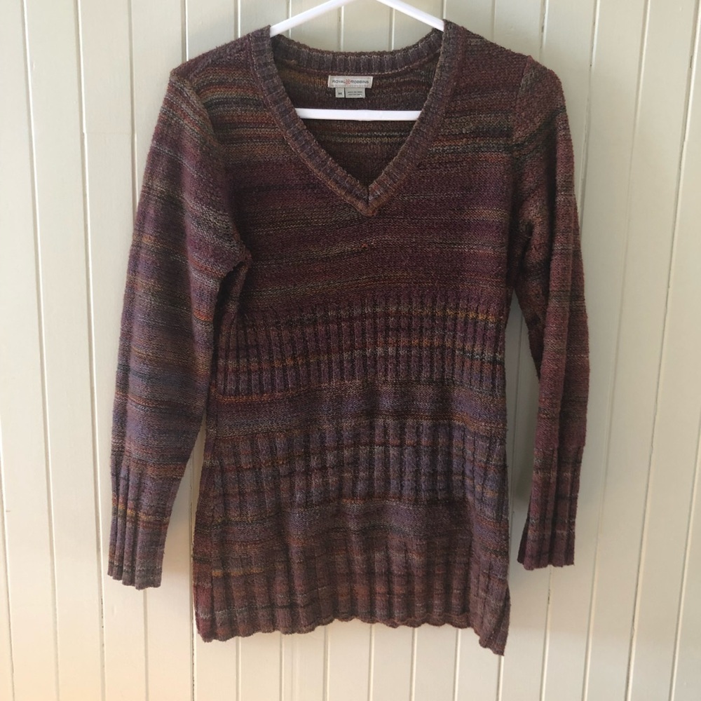 Royal Robbins -Brownish orangish et purple Sweater -M